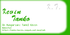 kevin tanko business card